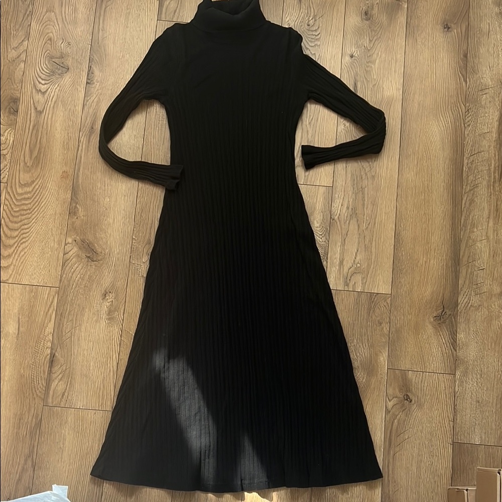 Zara Black Turtleneck Dress